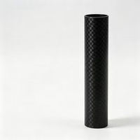 Tube en fibre de carbone CFRP 3K mat de grande taille, bobiné sur mesure, de qualité OEM fiable, pour supports de ligne de production automatisée