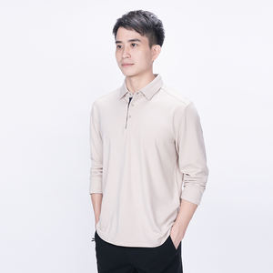 Camiseta Polo Deportiva Casual de Manga Larga para Hombre, de Secado Rápido, con Media Cremallera, Orificio para el Pulgar, Logotipo Personalizado, Lisa, Estampada, Tejida - Product Image 5