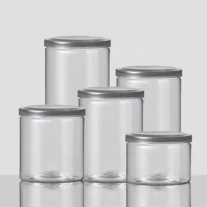 Latas fáceis de plástico redondas descartáveis, 160ml a 495ml, latas fáceis de abrir alimentos