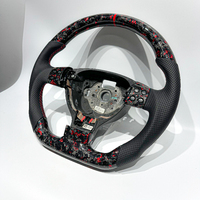 Volant en fibre de carbone véritable forgé rouge pour Volkswagen B6 Passat Golf 5 GTI Jetta Mk5 B7 R VW GOLF Bora, pièces de voiture de qualité