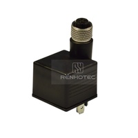 Connecteur de vanne solénoïde EB-BGB1N02000A-12FD M12, femelle, 3 broches, prise de capteur, boîtier PA66, connexion de câble industriel