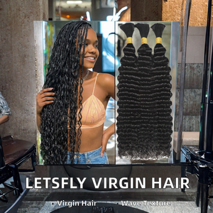 Letsfly - Paquetes de Cabello Humano de Color, de Lujo, de 10 a 32 Pulgadas, 10A, Cabello Virgen Suelto y Abundante, Ondulado, Doble Trama, Envío Gratis - Product Image 2