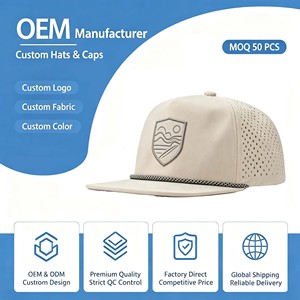 Gorra Plana Personalizada, Gorra Snapback Plana Impermeable y Transpirable con Perforaciones Cortadas a Láser - Product Image 1