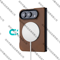 Étui à rabat pour iPhone en cuir véritable avec fenêtre transparente, anneau magnétique N52, antichoc, OEM ODM, vente en gros