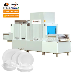 เครื่องล้างจานอัตโนมัติเชิงพาณิชย์ขนาดใหญ่ XINLONGJIA รุ่น XLJ-SWJ สำหรับอุตสาหกรรม - Product Image 2