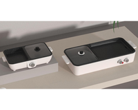Marmite électrique en aluminium Marmite de cuisson polyvalente Réchauffeur d'aliments électrique antiadhésif