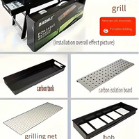 Barbecue pliant grill fumoir extérieur Barbecue pour la cuisson en plein air barbecue portable charbon de bois Camping Jardin