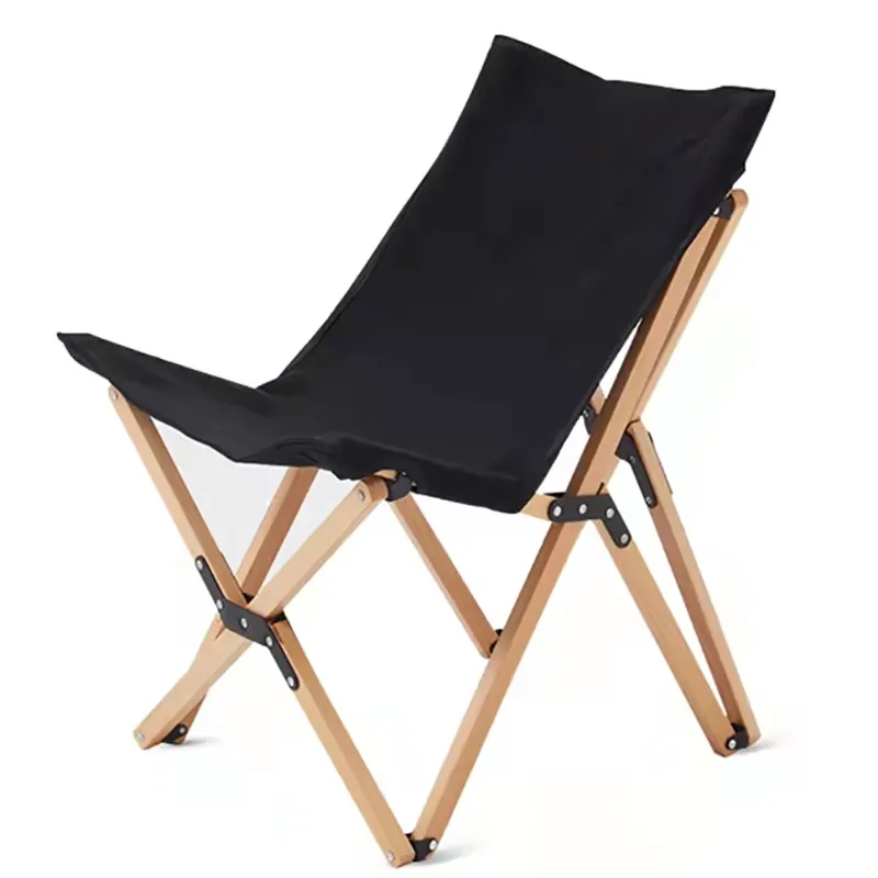 Wood Butterfly Style Wood Folding Chair Yes Style Foldable Chair Beach Wholesale Factory Price Portable Canvas Fishing Chair