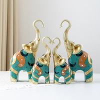 Nouvelle sculpture d'éléphant en résine réaliste peinte à la main, style Feng Shui européen, personnalisable, décoration de salon, décoration de bureau, décoration de la maison, XIBIAO
