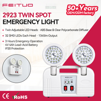 Fabriqué par FEITUO, éclairage d'urgence LED TWIN SPOT 2921, conforme aux normes CE et ROHS
