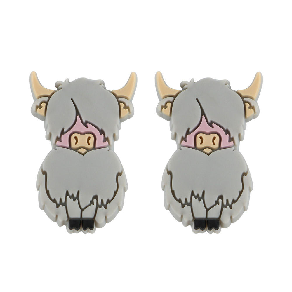 Yak Focal bead Light Gray SA161