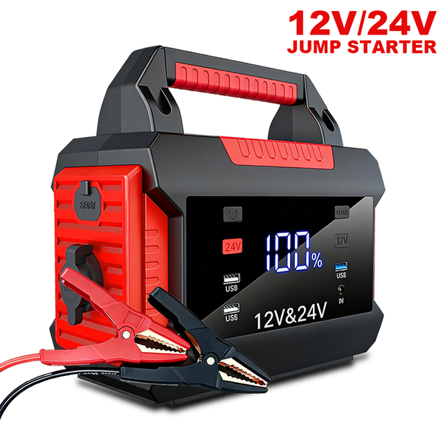 Original Factory Jump Starter 32000mAh 4000A Emergency Vehicle Booster for All 12V/24V Gasoline & Diesel Automobiles