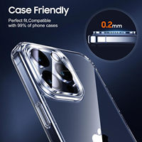 Protecteur d'écran d'objectif d'appareil photo en alliage d'aluminium 3D pour iPhone 15 14 13 12 11 Pro Max