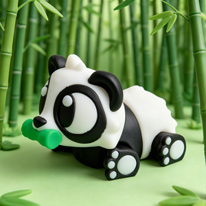 Vashine 3D พิมพ์ลายสีสันสดใสมีความยืดหยุ่นคริสตัล<span class=keywords><strong>รูป</strong></span> PLA สัตว์ของเล่นเด็กหมีแพนด้าวัสดุที่เป็นมิตรกับสิ่งแวดล้อม3D การกระทำสวนสัตว์ Toi - Product Image 4