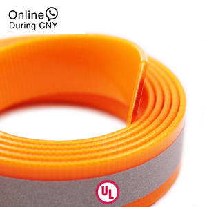 Collier et laisse réfléchissants personnalisés pour chien, faciles à nettoyer, en nylon enduit de <span class=keywords><strong>PVC</strong></span> TPU imperméable, largeur 25 mm - Product Image 1