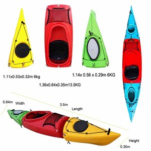Kayak VICKING de 3.5m (12 pies), Modular, Desmontable en 3 Partes, para 1 Persona, de Plástico Rígido, Ligero, Estable, para Navegación, Carreras y Recorridos por el Mar - Product Image 1