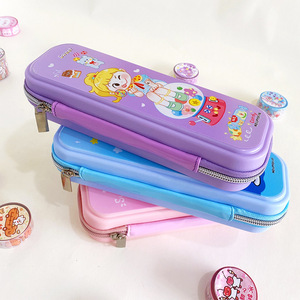 Estuche creativo para lápices con cremallera EVA, diseño de dibujos animados de gran capacidad para niños en edad escolar, varios colores disponibles - Product Image 1