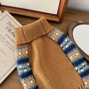 Suéteres de Punto para Mascotas con Diseño Argyle Retro Premium, Venta al Por Mayor de Fábrica, Suéteres Cálidos de Invierno para Perros de Raza Pequeña, Distribuidor Global - Product Image 3