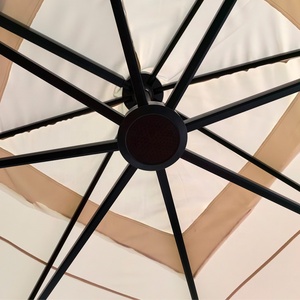 L venta al por mayor de aluminio de alta calidad 4*4 M sombrilla grande nuevo diseño al aire libre Patio Roma sombrilla <span class=keywords><strong>romana</strong></span> para sombreado de jardín - Product Image 6