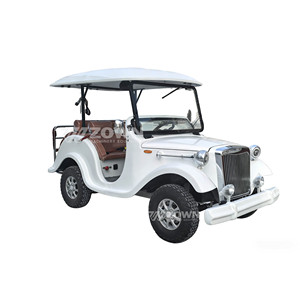 Voiture électrique classique vintage de luxe moderne 2 places pour le tourisme en station balnéaire, sur campus ou dans les sites touristiques - Product Image 1