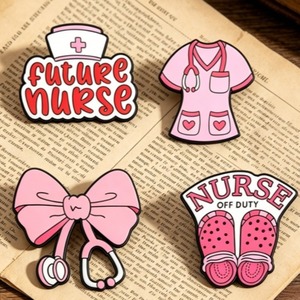 Ensemble <span class=keywords><strong>d</strong></span>'épingles en émail en alliage de zinc pour infirmières, broches pour uniforme médical et stéthoscope - Product Image 2