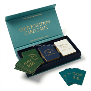 <span class=keywords><strong>Jeu</strong></span> de cartes personnalisé 3 jeux avec impression de cartes à jouer dans <span class=keywords><strong>une</strong></span> boîte magnétique, impression de citations amusantes, fabricant avec boîte magnétique - Product Image 2