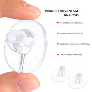 Protège-orteil en silicone ovale <span class=keywords><strong>avec</strong></span> insertion de coussin, protège-<span class=keywords><strong>sandales</strong></span> en gel, séparateur <span class=keywords><strong>d</strong></span>'<span class=keywords><strong>orteils</strong></span> pratique - Product Image 3