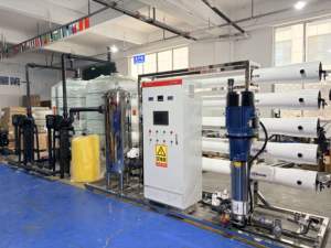 ระบบกรองน้ำอุตสาหกรรมแบบ Reverse Osmosis ขนาด 15 ตันต่อชั่วโมง พร้อมปั๊ม PLC ครบชุด  ระบบบำบัดน้ำ RO พร้อมการรับประกัน 1 ปี  ระบบกรองน้ำเบื้องต้น - Product Image 1