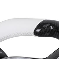 Volant sport en cuir blanc personnalisé avec LED en carbone JIANSHAN pour les séries 3 et 5, compatible avec M3 M5 F30 F10 F15 F01 F20 F22 F25 F30 F32 F40