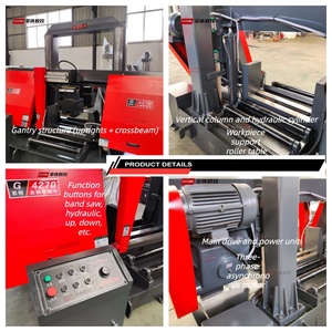 Sierra de cinta hidráulica Natie Gb4270 para corte de metal 700x700mm, motor de alta potencia de 7.5KW, engranaje de alta precisión, 2800kg, 1.2 años de garantía - Product Image 3