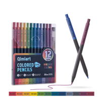 Ensemble de crayons mécaniques de couleurs vintage, tons doux rétro, automatiques, non solubles, fournitures d'art professionnelles pour le dessin