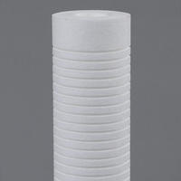 Cartouche filtrante à sédiments en PP Polyspun de haute qualité 1, 5, 10 microns pour hôtels, noyau PLC, 100 L/heure