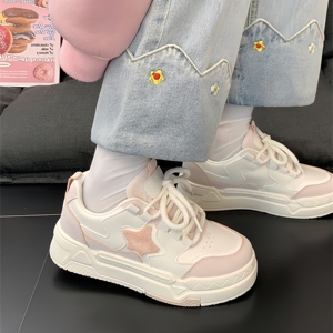 Nouvelles chaussures de skate décontractées tendance pour toutes les saisons, respirantes, légères, avec semelles épaisses pour augmenter la taille, été et hiver - Product Image 4