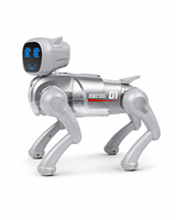 Jimei X1 KI-Roboterhund Sprachsteuerung Fernbedienung Emotionaler Begleiter Geschichtenerzähler Lernspielzeug Mehrsprachig für Kinder 4-6 Jahre