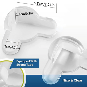 Thiết Kế Mới Trẻ Em Của Chống Va Chạm Góc Trong Suốt Chống Va Chạm Chống Va Chạm Góc Mềm Góc PVC Bảo Vệ Bìa - Product Image 2