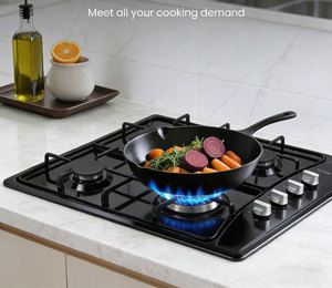 Precio de Fábrica al por Mayor, Cocina Portátil de 4 Quemadores, Utensilios de Cocina, Superficie de Acero Inoxidable, Estufa de Gas, Cocina <span class=keywords><strong>ACCD</strong></span> - Product Image 3