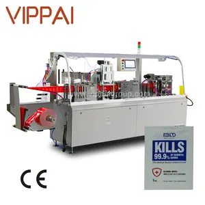2024 VIPPAI (Viroo) Lenços umedecidos de saquinho único, lenços de tecido para preparação de álcool, máquina de embalagem para lenços umedecidos