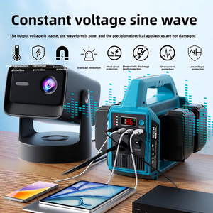 ซินซุน รุ่นใหม่ 600W คลื่นไซน์บริสุทธิ์ AC มัลติฟังก์ชั่น 110/220V ใช้ร่วมกับแบตเตอรี่ Makita/DeWalt/Milwaukee ฯลฯ - Product Image 3