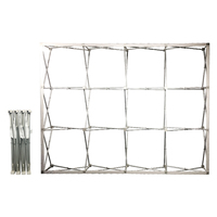 Support de toile de fond pliable et portable en aluminium pour exposition, salon professionnel, publicité, impression personnalisée, vente en gros