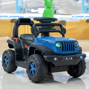 Il carrello elettrico a quattro ruote per bambini può sedersi e guidare con l'illuminazione musicale dell'auto elettrica per bambini - Product Image 3