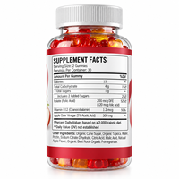 Vitamines gommeuses au vinaigre de cidre de pomme certifiées HACCP Lifegarden, amincissantes, non destinées aux femmes enceintes, 3 g x 60 pièces