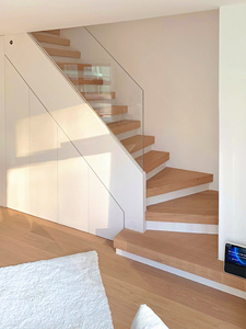 Armadio Moderno su Misura in Legno per Sottoscala, Salvaspazio, Irregolare, per Soffitta, Mobile Contenitore per Sotto le Scale, <span class=keywords><strong>Arredamento</strong></span> Casa - Product Image 1