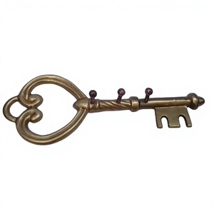 Antique Finished Key Design Metal <b>Hooks</b> & <b>Rails</b> Decorative Elegant <b>Hook</b> Hot Selling Towel Cloth Coat Hanger Accent <b>Hooks</b> Hotsale - Product Image 1