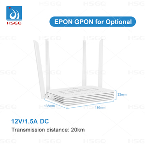 HSGQ-X411DWC GPON CATV ONT 4GE+1POTS+1CATV+WIFI+1USB XPON ONU para TV por Fibra Óptica Estable - Product Image 3