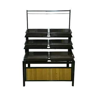 Customized Supermarket Fruit /produce Display Shelf Fruit Rack Display Shelf Vegetables And Fruits Racks Vegetable Display Rack