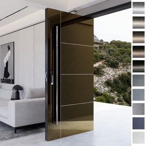 BASEN European Villa Entry Door Stainless Steel Modern Anti-Theft Pivot <b>Single</b> 32x79 Exterior - Product Image 2