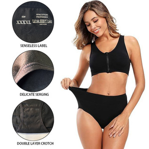 Culottes gainantes taille haute pour femme, sans couture, en coton doux et respirant, vente chaude, vente en gros - Product Image 2