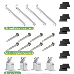 2 supports de modèles solaires <span class=keywords><strong>pour</strong></span> modules solaires 15 ° -30 °   Supports de panneaux solaires <span class=keywords><strong>pour</strong></span> toiture - Product Image 1