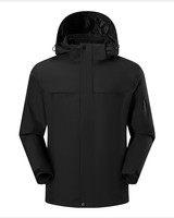 Extérieur unisexe trois-en-un amovible support fermeture éclair velours épaississement coupe-vent imperméable chaud ample respirant veste de créateur