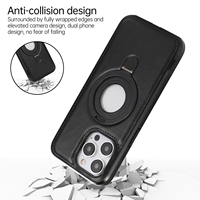 Etuis magnétiques sans fil pour iPhone 15 Pro Max 14 13 12 Samung S24 Ultra S23 Men Business Leather Shockproof Cover